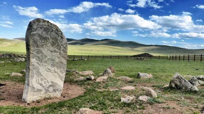 deer stone at Erkhil lake
